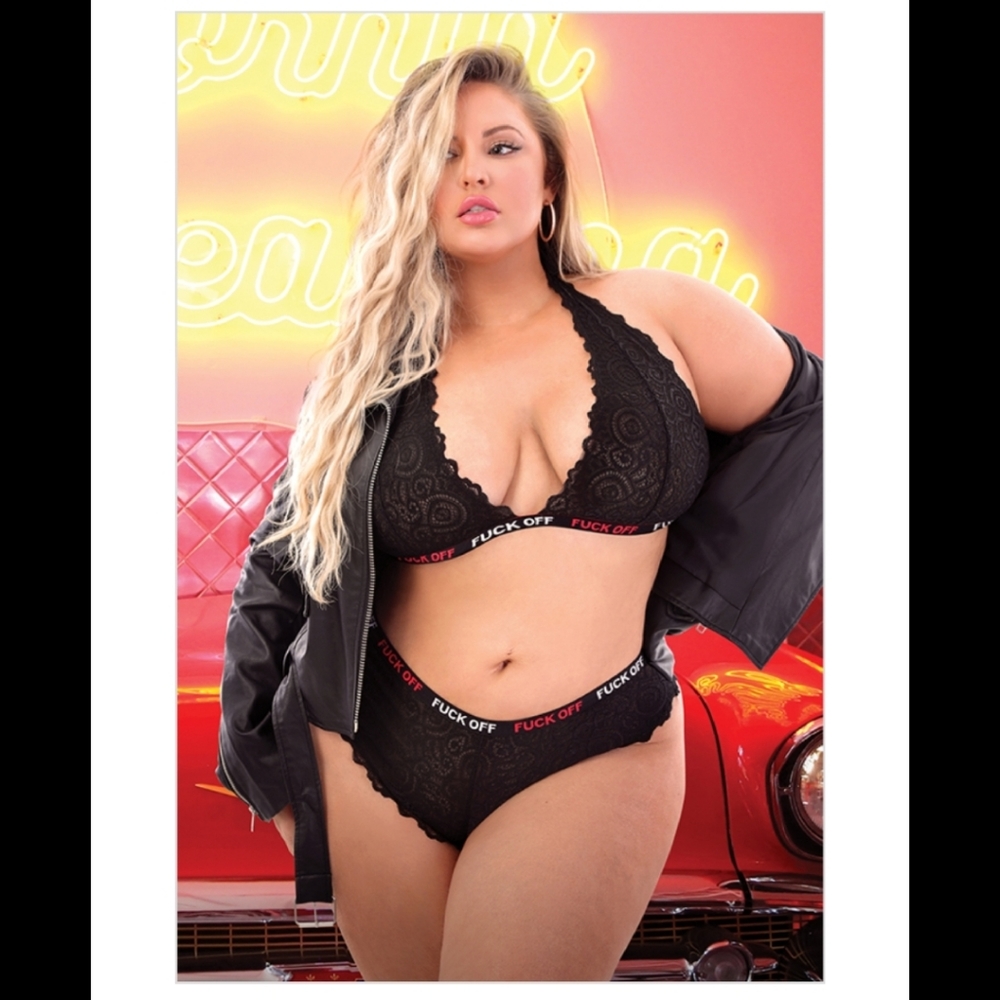 Black lace lingerie (queen size)